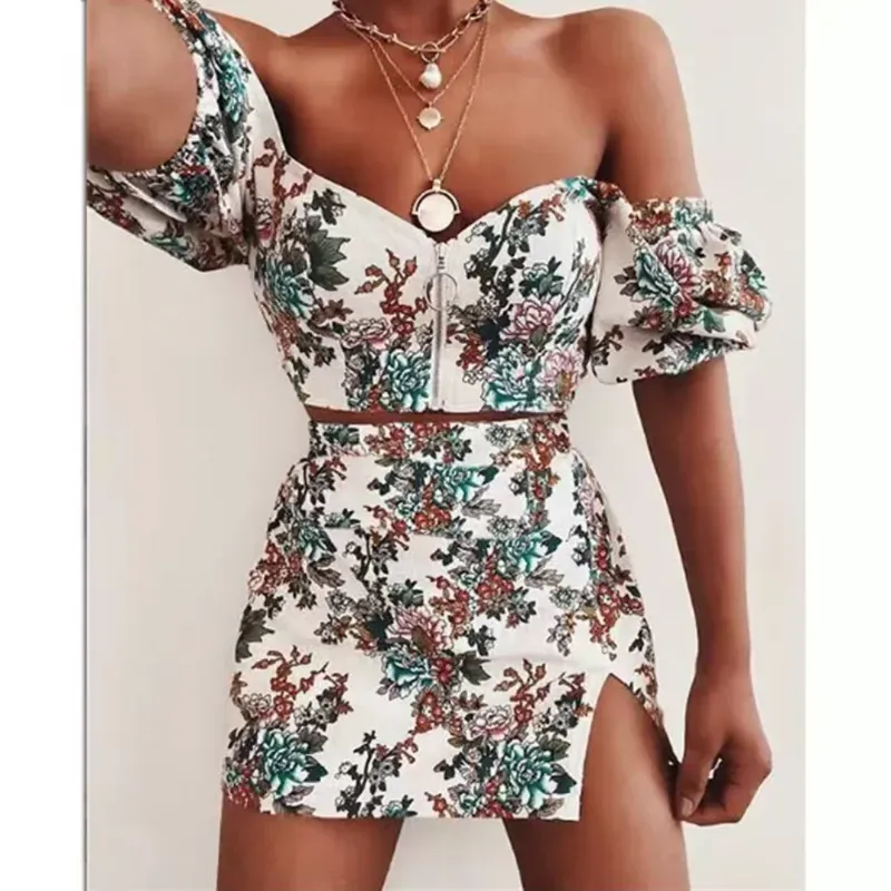 🌸 Conjunto Floral Elegante – Estilo Romántico y Femenino 🌸