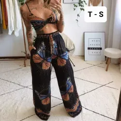 🦋 Conjunto “Mariposa Boho” – Talla S 🌙