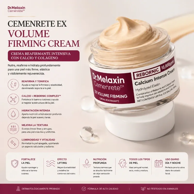 Crema Reafirmante Intensiva con Calcio y Colágeno – Dr. Melaxin Cemenrete EX Volume Firming Cream