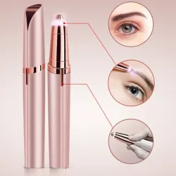 💗 Depiladora eléctrica facial recargable – Diseño Rosa Dorado 💫