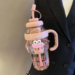 🧋 ICE Bottle – Botella kawaii con sorbete y filtro