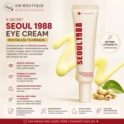 K-Secret Seoul 1988 Eye Cream – Arrugas, Ojeras y Firmeza del Contorno de Ojos