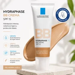 🤎Crema BB Hidratante con Color y SPF 15 – La Roche-Posay Hydraphase BB Cream  Tono Medio