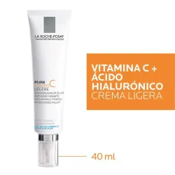 La Roche Posay Crema facial antiedad con vitamina C pura y ácido hialurónico