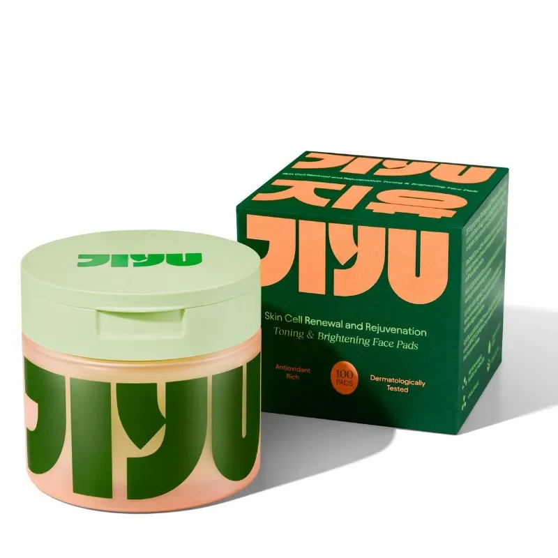 Pads tonificantes para poros, textura y luminosidad – JiYu Renewal & Rejuvenation Toner Pads (100 unidades)