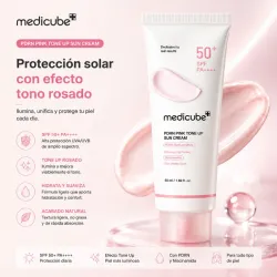 Protector Solar con Efecto Tono Rosado SPF 50+ – Medicube PDRN Pink Tone Up Sun Cream