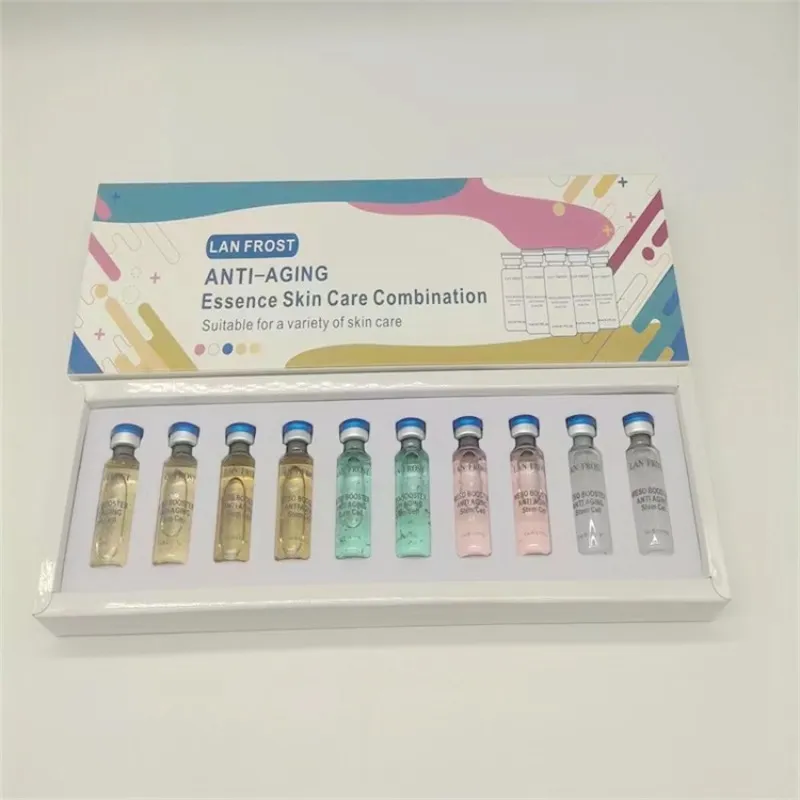 Rejuvenecimiento y Luminosidad – Kit de Ampollas Anti-Aging Lan Frost (10 viales)