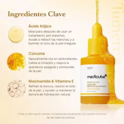 Sérum Ácido Kójico + Cúrcuma + Niacinamida (Medicube) ✨🍯