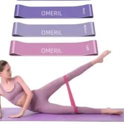 🏋️‍♀️ Set de Bandas de Resistencia OMERIL – 3 niveles 💪