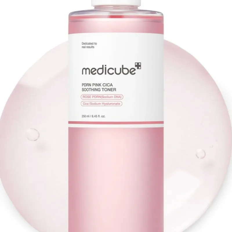 Tónico calmante para hidratar e iluminar – Medicube PDRN Pink Cica Soothing Toner 250 ml