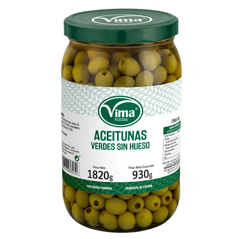 Aceitunas Verdes Sin Hueso Vima (1820 g)