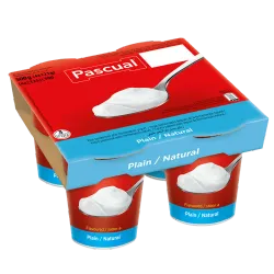 Yogurt Pascual Natural (4 u / 500 ml)