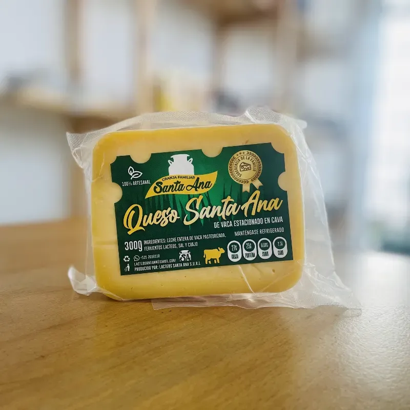 Queso de Vaca Estacionado en Cava Santa Ana (300 g)