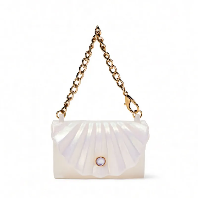 ✨Cartera tipo concha✨ (porta gel antibacterial) B&BW