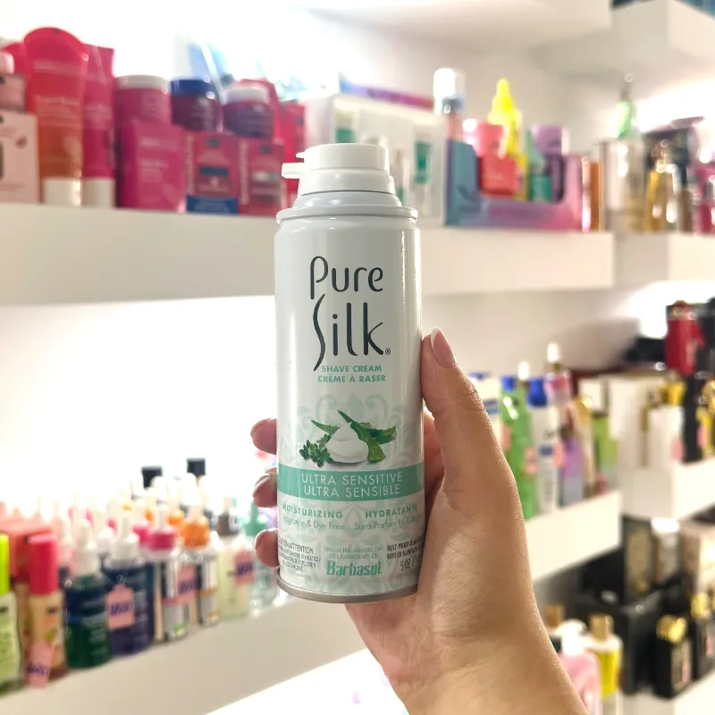 Crema para afeitar ultra sensible Aloe Vera Pure Silk
