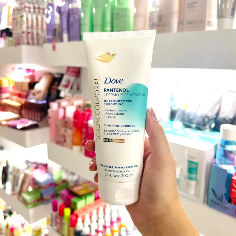 Sérum corporal Pantenol + Dermo Regenerador Dove