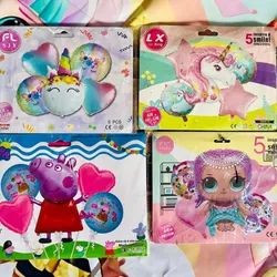 Set de 5 globos metálicos