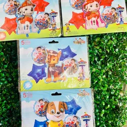 Set de 5 globos metálicos