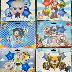 Set de 5 globos metálicos