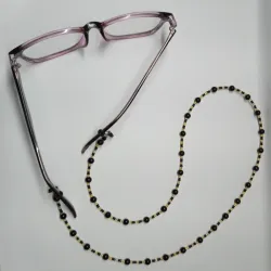 Colgante para espejuelos de onix negro
