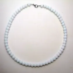 Collar corto de ónix blanco