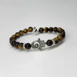 Pulsera protectora con ojo de tigre