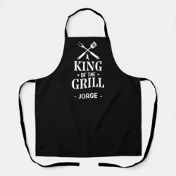 Delantal personalizado (blanco / negro)