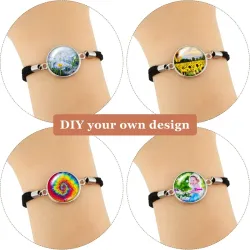 Pulseras personalizadas con piel sintética