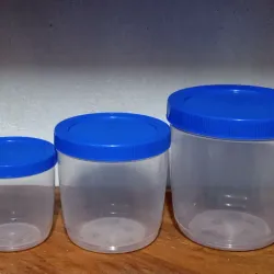 Juego de pozuelos altos azules 