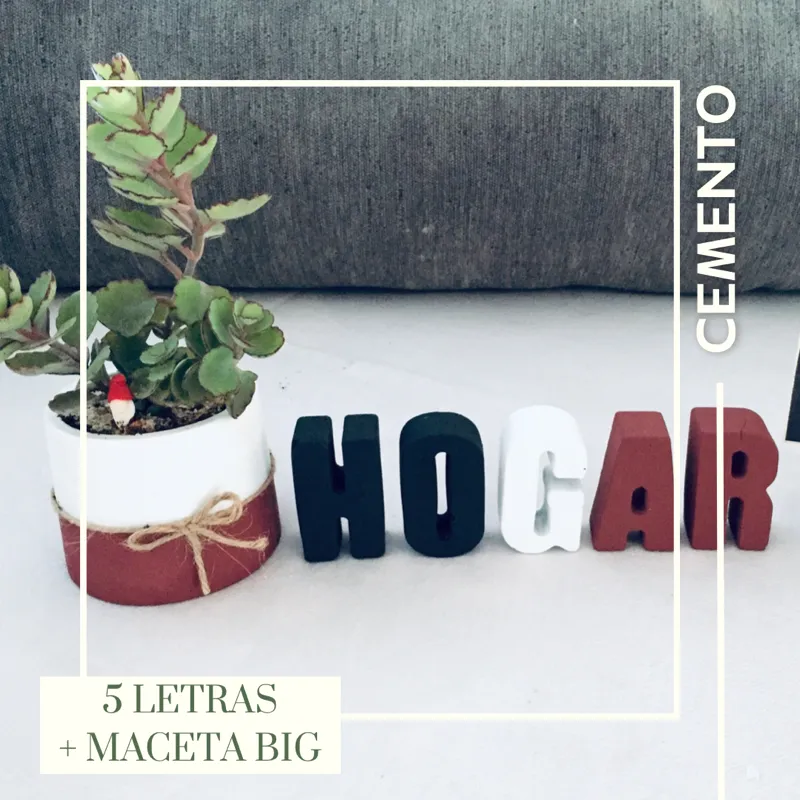 5 Letras & Maceta Big