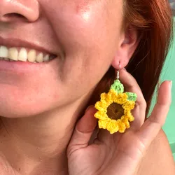 Aretes Girasoles