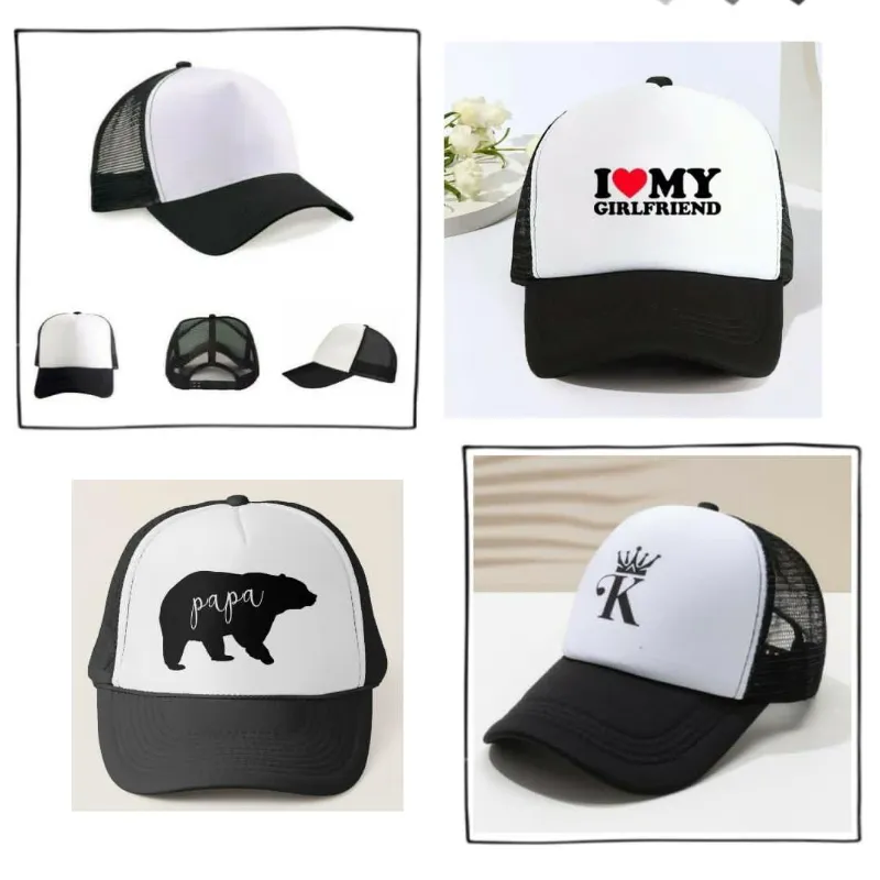 Gorra blanco y negra