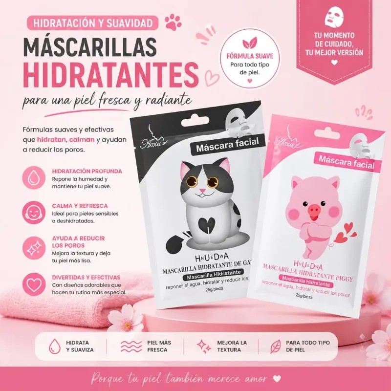 Dúo de Mascarillas hidratantes
