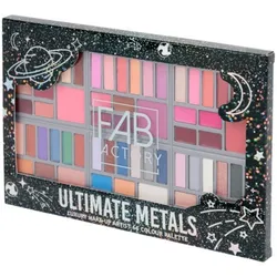 Paleta de sombras, rubores, iluminadores, bronceador y labiales