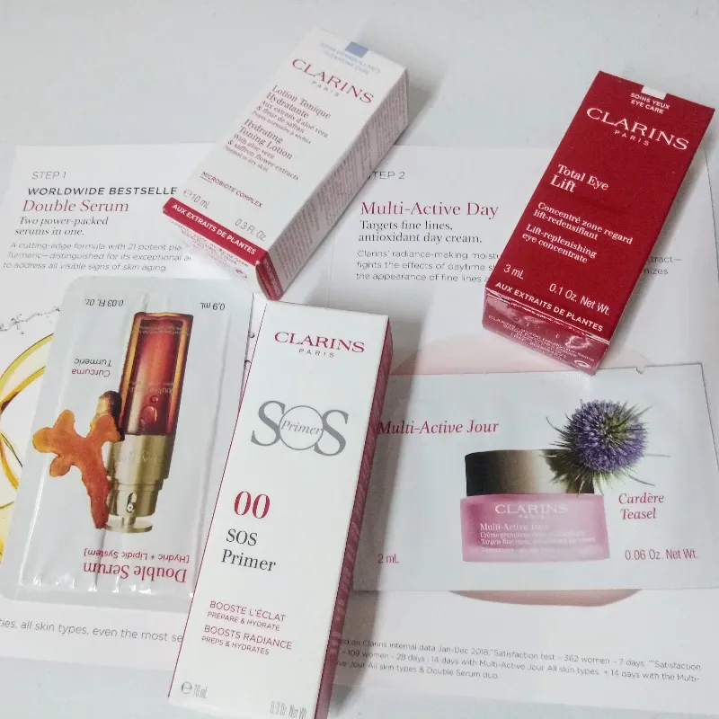 Set de Cuidado Facial y Corporal de Clarins Paris