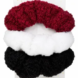 Trío de scrunchies