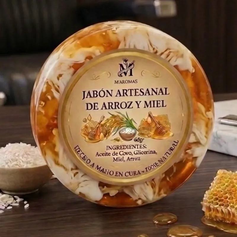 Jab贸n Facial de Arroz + Miel