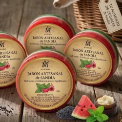 Jabón Facial de Sandía hidratante y exfoliante