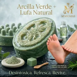 Jabón Masajeador Exfoliante de Arcilla Verde 100g - 115g