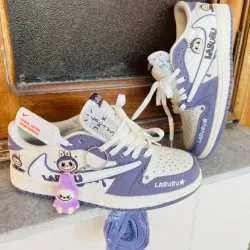 Air Jordan Travis Scott Blanco y Purpura *LABUBU ₍ᐢ.  ̫.ᐢ₎* (G5) 