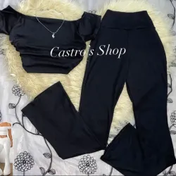 Juego de pantaloneta color entero 