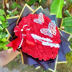 60 rosas pequeñas en foami ❤️
