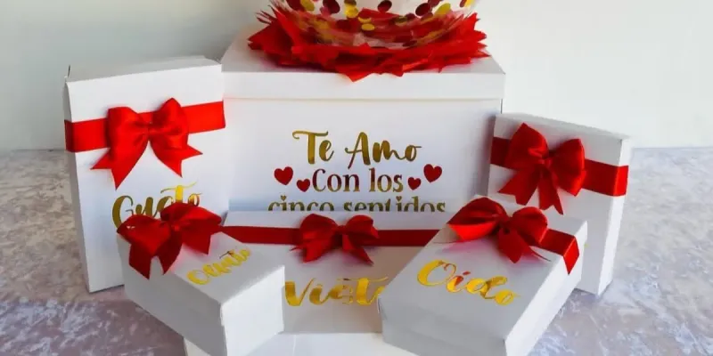 Caja "Te amo con todos mis sentidos"❤