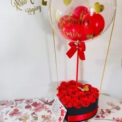 Globo aerostático de rosas 🌹 