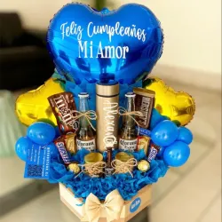 hexágono en globos 💙
