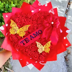 Ramos corazon en foami ❤️