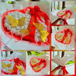 Ramos corazon en foami ❤️