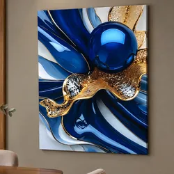 Abstracto azul y dorado⚜️🔵