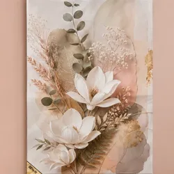 Abstracto Beich y rosado 🌸
