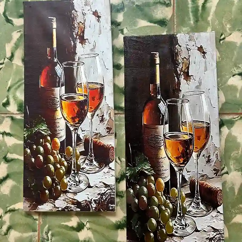 Copas y botella de vino 🍷🍾